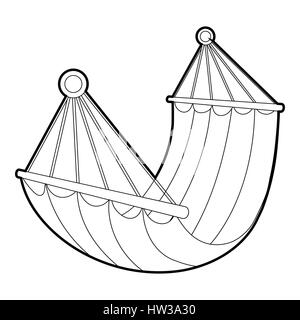 Hammock icon, isometric 3d style Stock Vector