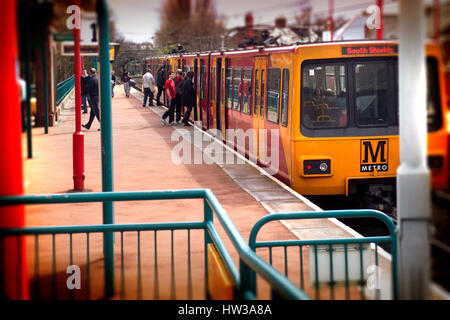 Tyne and Wear Metro system Stock Photo