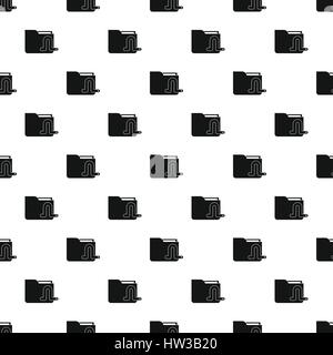 Worm in e-mail pattern, simple style Stock Vector