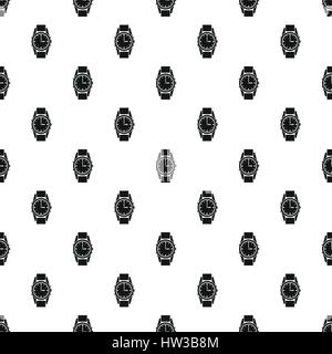 Wrist watch pattern, simple style Stock Vector