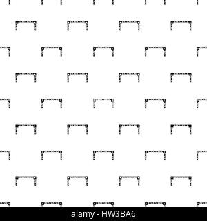 Car barrier pattern, simple style Stock Vector