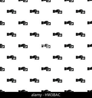 Hand pays for parking pattern, simple style Stock Vector