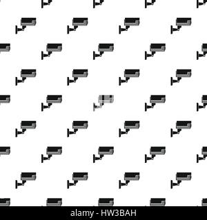 Surveillance camera pattern, simple style Stock Vector