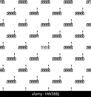 Modem pattern, simple style Stock Vector