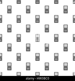 System unit of computer pattern, simple style Stock Vector