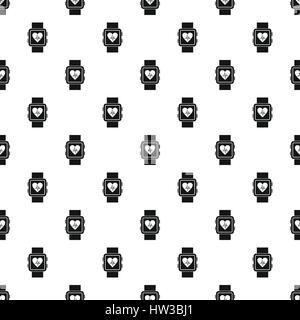 Fitness smart watch pattern, simple style Stock Vector