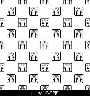 Electronic scale pattern, simple style Stock Vector