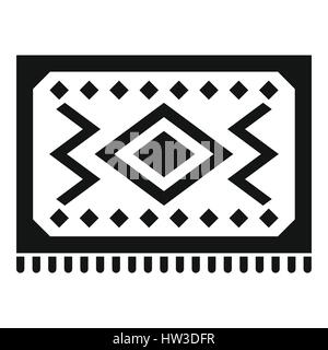 Turkish carpet icon, simple style Stock Vector