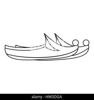 Arabian khussa icon, outline style Stock Vector