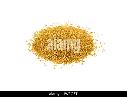 heap of amaranth seeds isolated on white Stock Photo