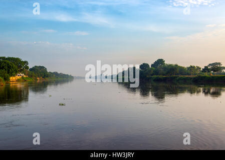 Early morning view of the Magdalena River in Mompox, Colombia Stock Photo