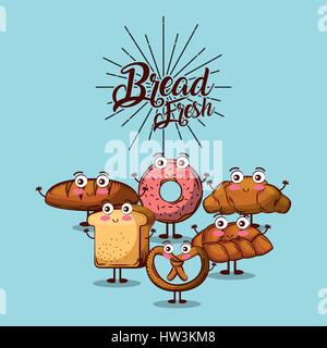 bakery products design Stock Vector