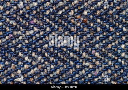 Macro view of rare Japanese reverse herringbone denim fabric Stock Photo