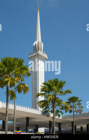 Tower of National Mosque, Kuala Lumpur, Malaysia Stock Photo