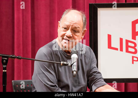 Philadelphia, Pennsylvania, USA. 16th Mar, 2017. CHEECH MARIN, half of the eponymous Grammy-winning stoner comedy duo of Cheech and Chong, promotes his book, 'Cheech is not my real name: But don't call me Chong' at the Free Library of Philadelphia in Philadelphia Pa Credit: Ricky Fitchett/ZUMA Wire/Alamy Live News Stock Photo