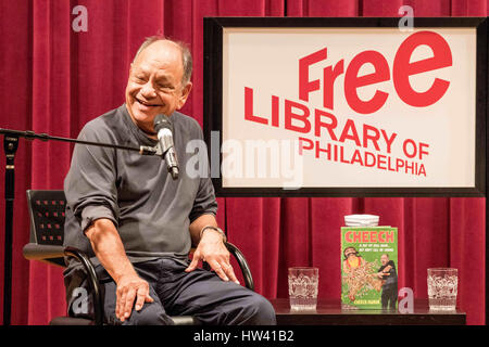 Philadelphia, Pennsylvania, USA. 16th Mar, 2017. CHEECH MARIN, half of the eponymous Grammy-winning stoner comedy duo of Cheech and Chong, promotes his book, 'Cheech is not my real name: But don't call me Chong' at the Free Library of Philadelphia in Philadelphia Pa Credit: Ricky Fitchett/ZUMA Wire/Alamy Live News Stock Photo