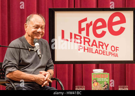 Philadelphia, Pennsylvania, USA. 16th Mar, 2017. CHEECH MARIN, half of the eponymous Grammy-winning stoner comedy duo of Cheech and Chong, promotes his book, 'Cheech is not my real name: But don't call me Chong' at the Free Library of Philadelphia in Philadelphia Pa Credit: Ricky Fitchett/ZUMA Wire/Alamy Live News Stock Photo