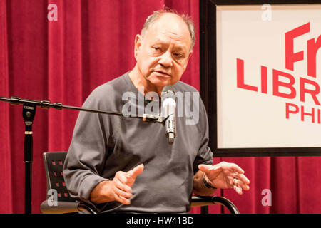 Philadelphia, Pennsylvania, USA. 16th Mar, 2017. CHEECH MARIN, half of the eponymous Grammy-winning stoner comedy duo of Cheech and Chong, promotes his book, 'Cheech is not my real name: But don't call me Chong' at the Free Library of Philadelphia in Philadelphia Pa Credit: Ricky Fitchett/ZUMA Wire/Alamy Live News Stock Photo