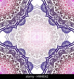 Hand-drawn seamless mandala. Stock Vector