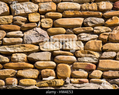 Old stone wall house. Las Merindades County Burgos, Castile and Leon, Spain, Europe Stock Photo