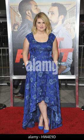 Film Premiere Fist Fight  Featuring: Jillian Bell Where: Los Angeles, California, United States When: 14 Feb 2017 Stock Photo