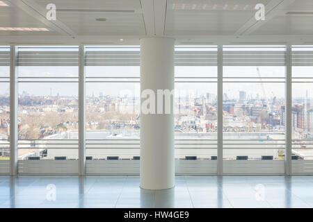 Interior view of 10 Hammersmith Grove, a new office development in London, UK.