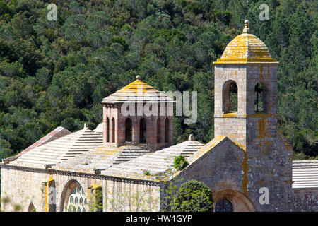 Fontfroide Abbey, Languedoc-Roussilon, France. Stock Photo