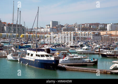 View across Brighton Marina, Brighton, Sussex, UK. Stock Photo