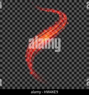 Starry Red Light Background Stock Vector