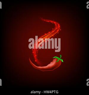 Hot Red Pepper Stock Vector