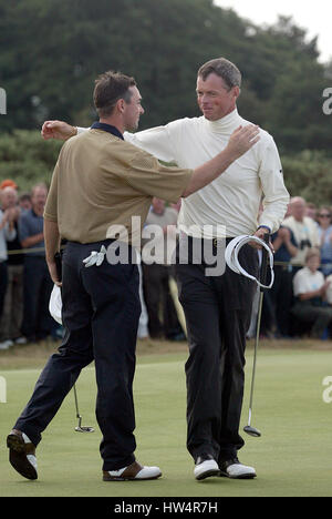 GARY WOLSTENHOLME & M SKELTON GB & IRELAND WALKER CUP GANTON GOLF CLUB NORTH YORKSHIRE 06 September 2003 Stock Photo