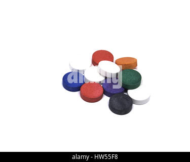 colorful medication and pills from above Stock Photo