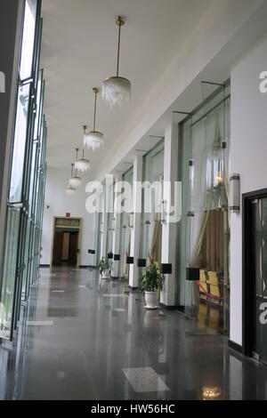 Reunification palace in Ho Chi Minh, former government building of the South Vietnamese government, home and workplace of President of South Vietnam Stock Photo