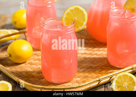 Homemade Fresh Pink Lemonade Ready to Drink