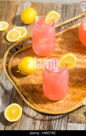 Homemade Fresh Pink Lemonade Ready to Drink
