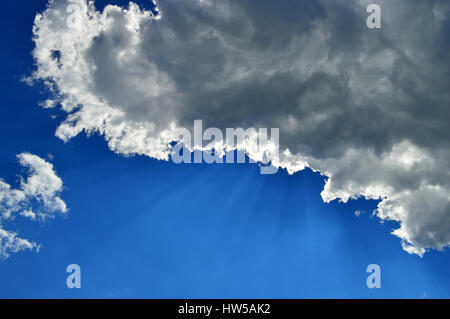 Beautiful clouds on a blue sky. Stock Photo