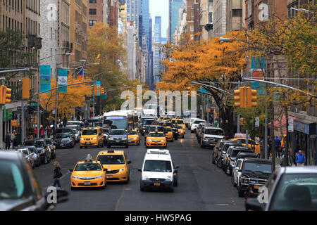 USA, New York City, Manhattan, Upper East Side, Madison Avenue Stock Photo