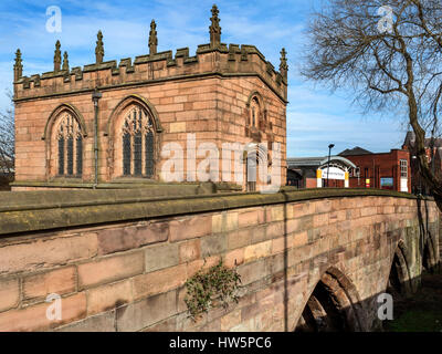 Chapel of Our Lady on Rotherham Bridge over the River Don Rotherham South Yorkshire England Stock Photo