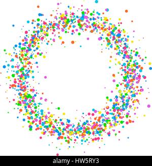 Round colored confetti Stock Vector