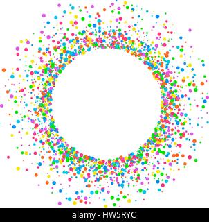 Round colored confetti Stock Vector