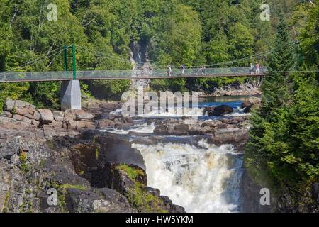 Canada, Quebec province, Beaupre, Canyon Sainte Anne and its 74 meters fall Stock Photo