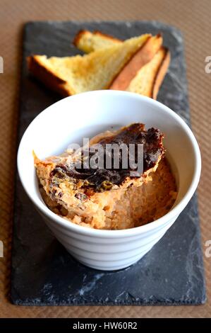 France, Calvados, Pays d'Auge, Beuvron en Auge, labelled Les Plus Beaux Villages de France (The Most Beautiful Villages of France), teurgoule, typical dessert of the region Stock Photo