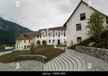 Austria, Vorarlberg, Great Walser Valley, Sankt Gerold, The abbey Stock Photo