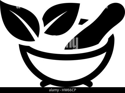 Phytotherapy Icon. Flat Design. Stock Vector