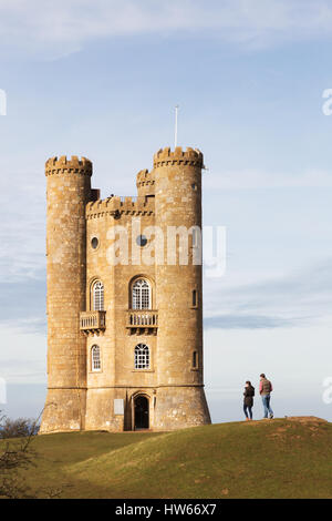 Cotswolds - Broadway Tower,  Worcestershire England UK Stock Photo