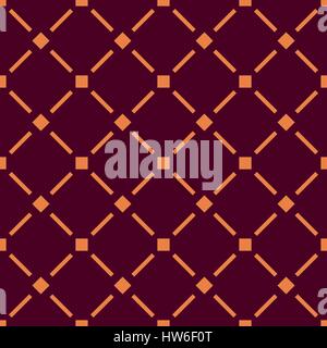 Seamless pattern, repeating geometric tiles with diagonal lines, texture with dotted elements, vector illustration. Stock Vector