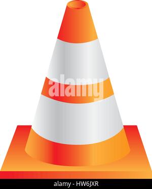 cone traffic sign icon Stock Vector