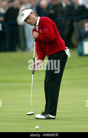 BERNHARD LANGER RYDER CUP 02 THE BELFRY THE BELFRY SUTTON COLDFIELD BIRMINGHAM ENGLAND 27 September 2002 Stock Photo