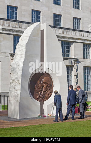 London, Victoria Embankment Gardens  The Iraq and Afghanistan War Memorial, unveiled in March 2017 Stock Photo