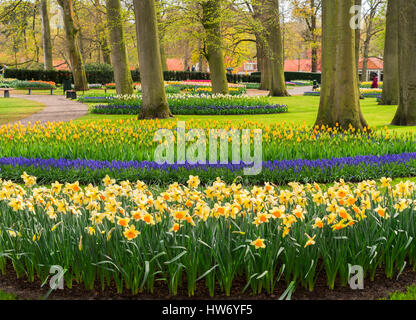 Formal spring garden Stock Photo